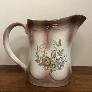 Handmade floral Pitcher